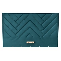'MODULO W1 Bed 160 - Dark Green Headboard, Monolith 37 Upholstery'
