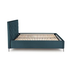 'MODULO W1 Bed 160 - Dark Green Headboard, Monolith 37 Upholstery' 'MODULO W1 Bed 160 - Dark Green Headboard, Monolith 37 Upholstery'