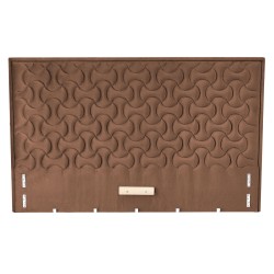 'MODULO W2 Bed 160 - Beige Headboard Upholstered in Monolith 09 Fabric'