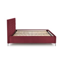'MODULO W2 Bed 160 - Burgundy Headboard Monolith 59 Upholstery' 'MODULO W2 Bed 160 - Burgundy Headboard Monolith 59 Upholstery'