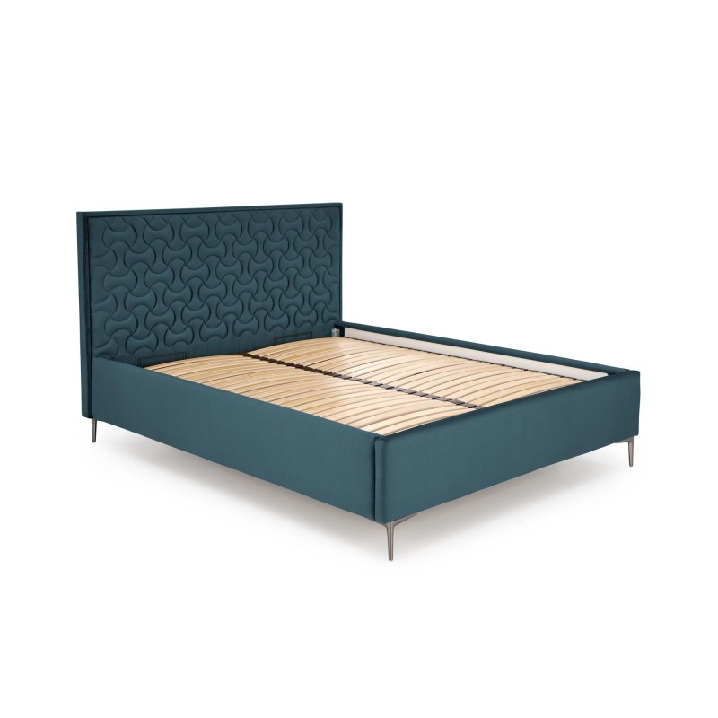 'MODULO W2 Bed 160 - Dark Green Headboard Monolith 37 Upholstery' 'MODULO W2 Bed 160 - Dark Green Headboard Monolith 37 Upholstery'