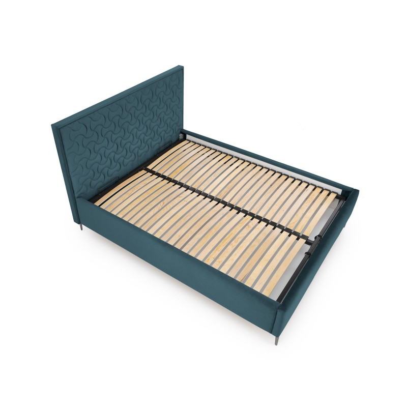 'MODULO W2 Bed 160 - Dark Green Headboard Monolith 37 Upholstery' 'MODULO W2 Bed 160 - Dark Green Headboard Monolith 37 Upholstery'