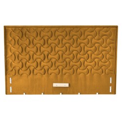 'MODULO W2 Bed 160 - Mustard Headboard Upholstered in Monolith 48'