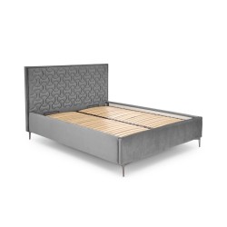 'MODULO W2 Bed 160 - Ash Headboard Upholstered in Monolith 85' 'MODULO W2 Bed 160 - Ash Headboard Upholstered in Monolith 85'