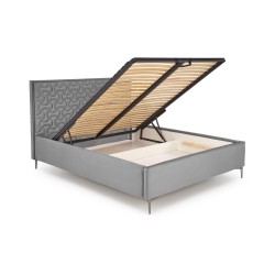 'MODULO W2 Bed 160 - Ash Headboard Upholstered in Monolith 85' 'MODULO W2 Bed 160 - Ash Headboard Upholstered in Monolith 85'
