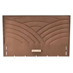 'MODULO W3 Bed 160 - Beige Headboard Upholstered in Monolith 09 Fabric'
