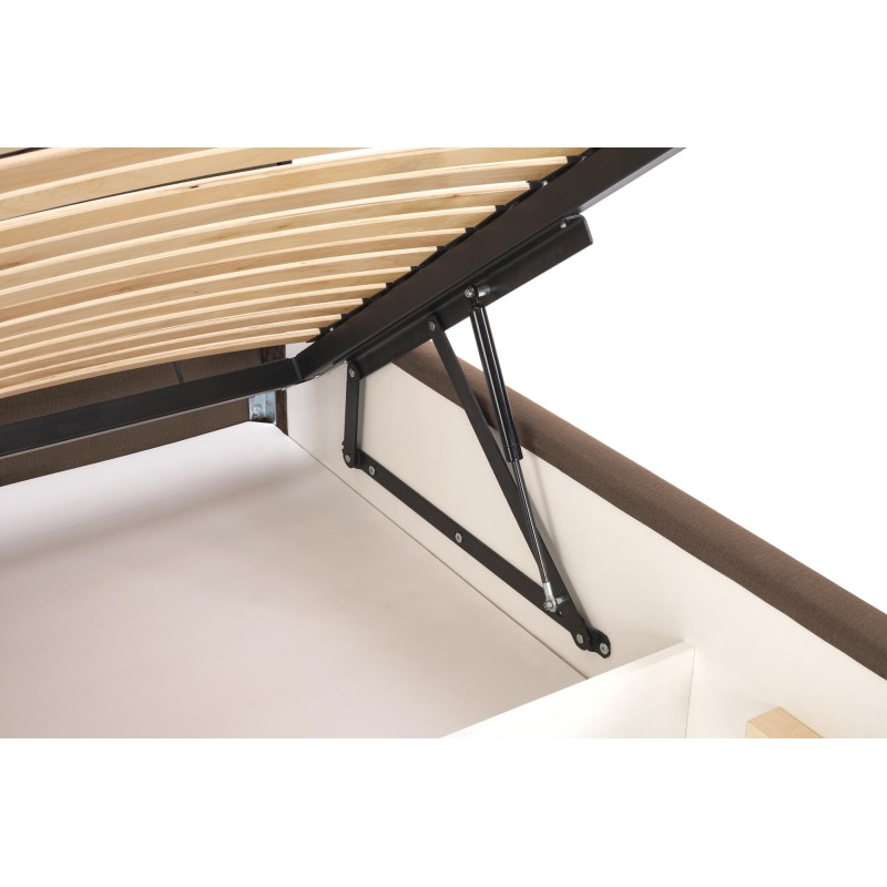 'MODULO W3 Bed 160 - Beige Headboard Upholstered in Monolith 09 Fabric' 'MODULO W3 Bed 160 - Beige Headboard Upholstered in Monolith 09 Fabric'
