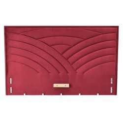 'MODULO W3 Bed 160 - Burgundy Headboard Monolith 59 Upholstery'