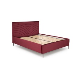 'MODULO W3 Bed 160 - Burgundy Headboard Monolith 59 Upholstery' 'MODULO W3 Bed 160 - Burgundy Headboard Monolith 59 Upholstery'
