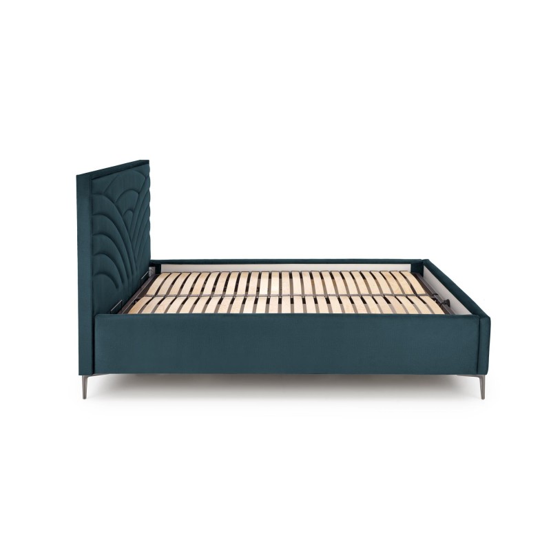 'MODULO W3 Bed 160 - Dark Green Headboard Monolith 37 Upholstery' 'MODULO W3 Bed 160 - Dark Green Headboard Monolith 37 Upholstery'
