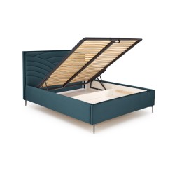'MODULO W3 Bed 160 - Dark Green Headboard Monolith 37 Upholstery' 'MODULO W3 Bed 160 - Dark Green Headboard Monolith 37 Upholstery'
