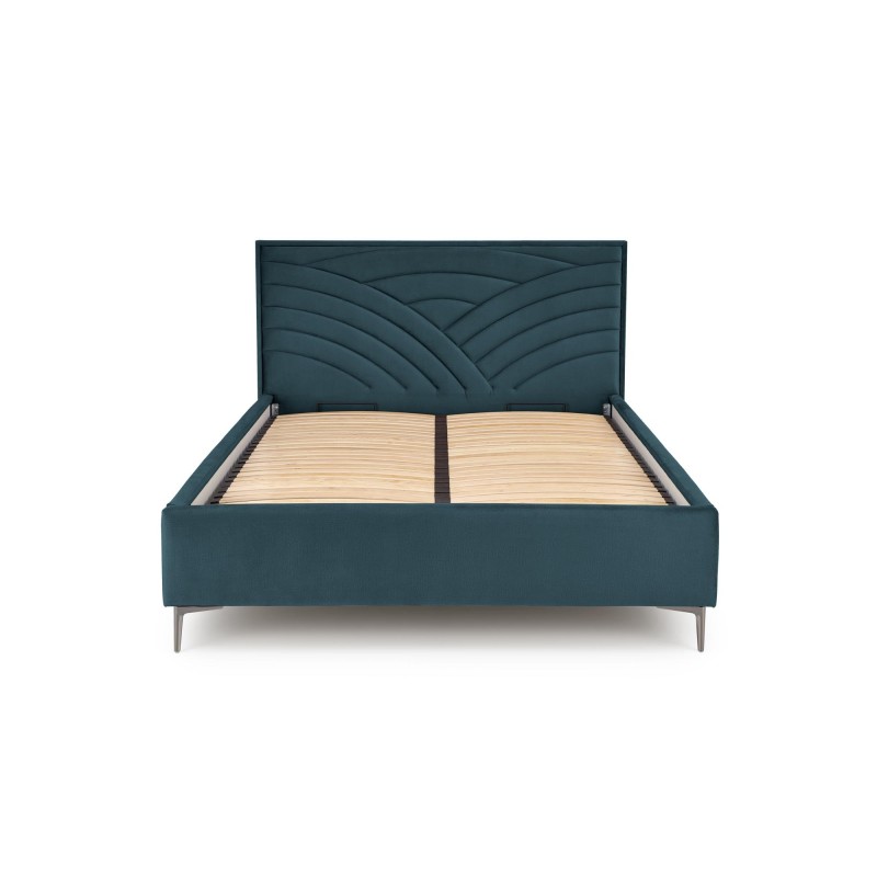 'MODULO W3 Bed 160 - Dark Green Headboard Monolith 37 Upholstery' 'MODULO W3 Bed 160 - Dark Green Headboard Monolith 37 Upholstery'