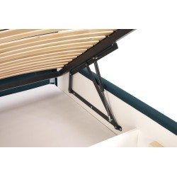 'MODULO W3 Bed 160 - Dark Green Headboard Monolith 37 Upholstery' 'MODULO W3 Bed 160 - Dark Green Headboard Monolith 37 Upholstery'