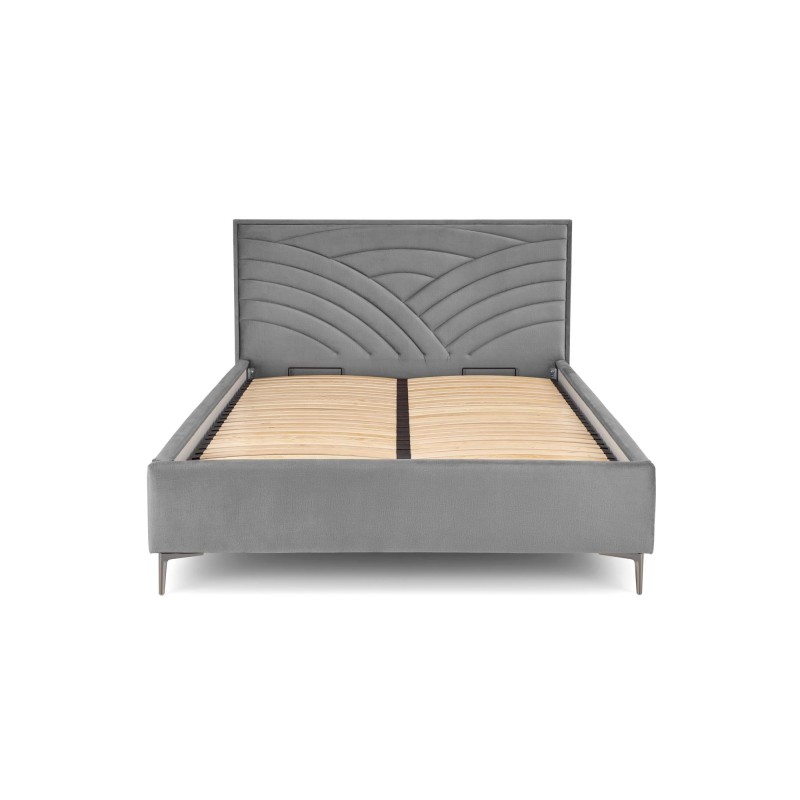 'MODULO W3 Bed 160 - Ash Headboard Upholstered in Monolith 85' 'MODULO W3 Bed 160 - Ash Headboard Upholstered in Monolith 85'