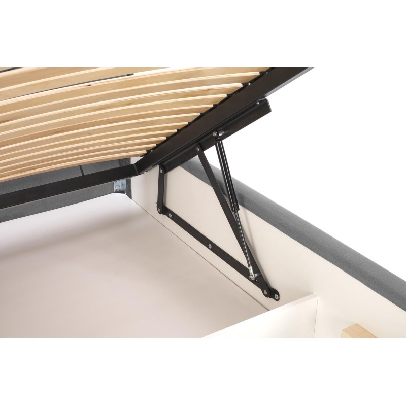 'MODULO W3 Bed 160 - Ash Headboard Upholstered in Monolith 85' 'MODULO W3 Bed 160 - Ash Headboard Upholstered in Monolith 85'