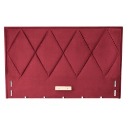 'MODULO W4 Bed 160 - Burgundy Headboard Monolith 59 Upholstery'