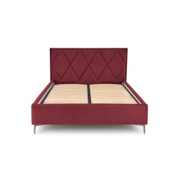 'MODULO W4 Bed 160 - Burgundy Headboard Monolith 59 Upholstery' 'MODULO W4 Bed 160 - Burgundy Headboard Monolith 59 Upholstery'