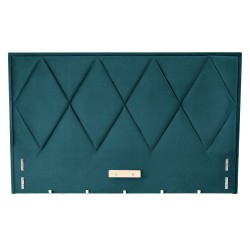 'MODULO W4 Bed 160 - Dark Green Headboard Monolith 37 Upholstery'