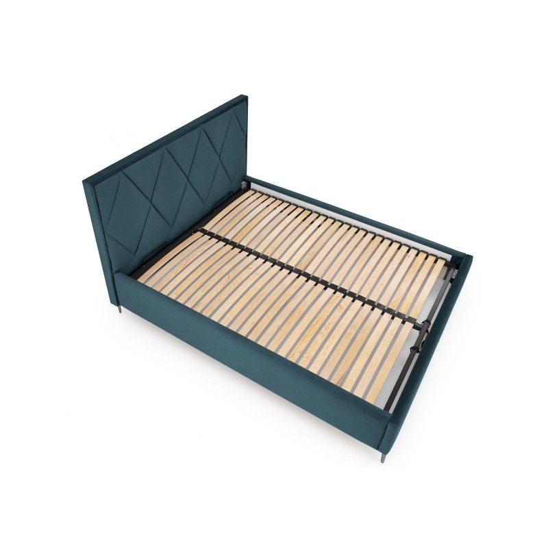 'MODULO W4 Bed 160 - Dark Green Headboard Monolith 37 Upholstery' 'MODULO W4 Bed 160 - Dark Green Headboard Monolith 37 Upholstery'