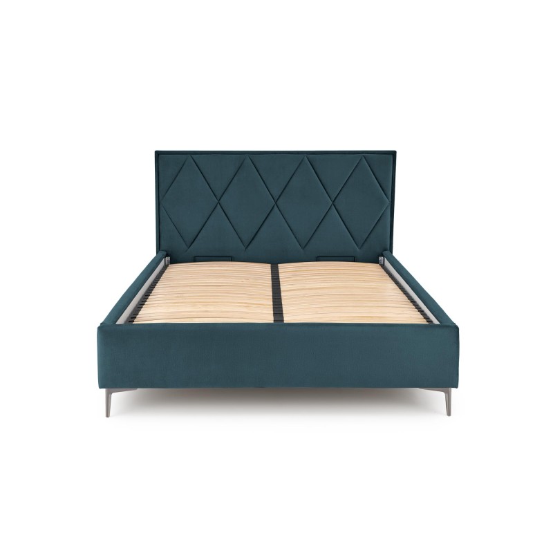 'MODULO W4 Bed 160 - Dark Green Headboard Monolith 37 Upholstery' 'MODULO W4 Bed 160 - Dark Green Headboard Monolith 37 Upholstery'