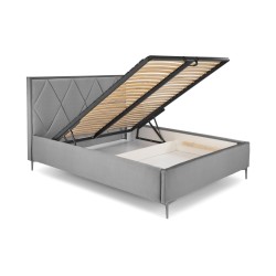'MODULO W4 Bed 160 - Ash Headboard Upholstered in Monolith 85' 'MODULO W4 Bed 160 - Ash Headboard Upholstered in Monolith 85'