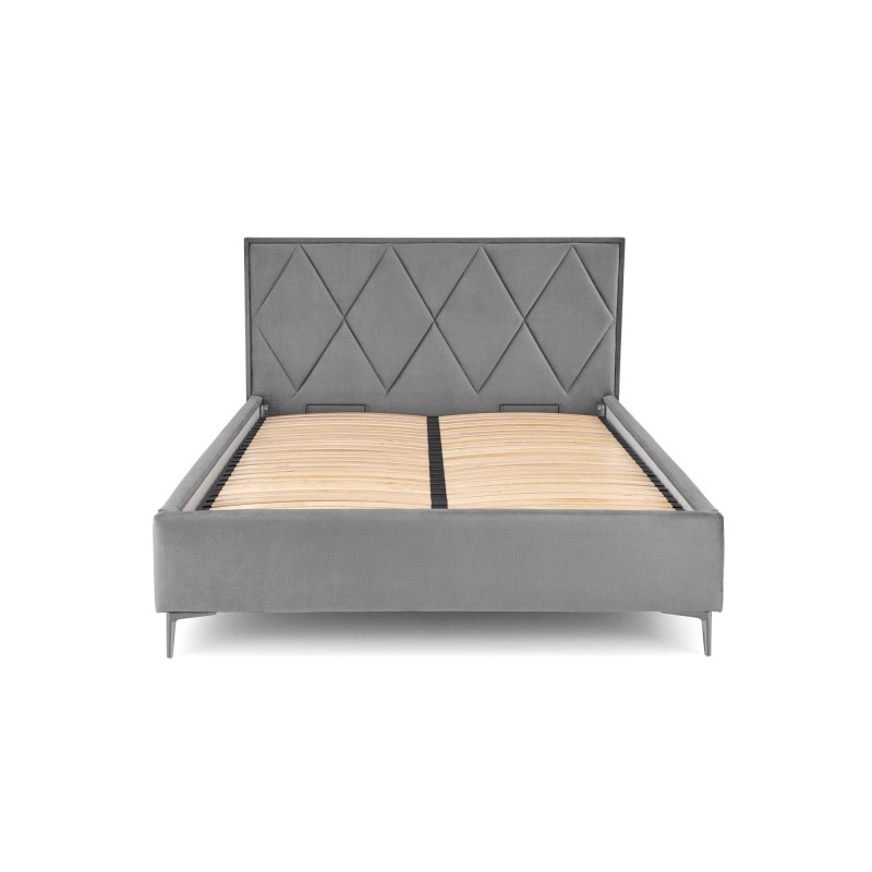 'MODULO W4 Bed 160 - Ash Headboard Upholstered in Monolith 85' 'MODULO W4 Bed 160 - Ash Headboard Upholstered in Monolith 85'