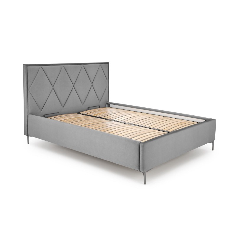 'MODULO W4 Bed 160 - Ash Headboard Upholstered in Monolith 85' 'MODULO W4 Bed 160 - Ash Headboard Upholstered in Monolith 85'