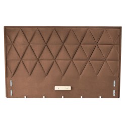 'MODULO W5 Bed 160 - Beige Headboard Upholstered in Monolith 09 Fabric'