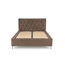 'MODULO W5 Bed 160 - Beige Headboard Upholstered in Monolith 09 Fabric' 'MODULO W5 Bed 160 - Beige Headboard Upholstered in Monolith 09 Fabric'