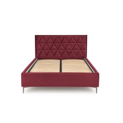 'MODULO W5 Bed 160 - Burgundy Headboard Monolith 59 Upholstery' 'MODULO W5 Bed 160 - Burgundy Headboard Monolith 59 Upholstery'