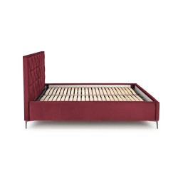 'MODULO W5 Bed 160 - Burgundy Headboard Monolith 59 Upholstery' 'MODULO W5 Bed 160 - Burgundy Headboard Monolith 59 Upholstery'