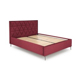 'MODULO W5 Bed 160 - Burgundy Headboard Monolith 59 Upholstery' 'MODULO W5 Bed 160 - Burgundy Headboard Monolith 59 Upholstery'