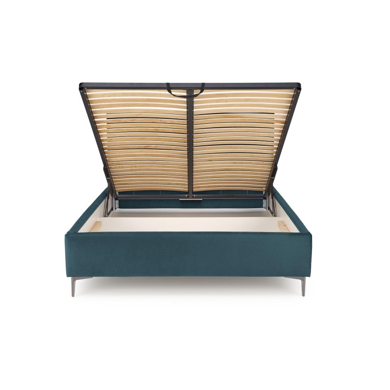 'MODULO W5 Bed 160 - Dark Green Headboard Monolith 37 Fabric' 'MODULO W5 Bed 160 - Dark Green Headboard Monolith 37 Fabric'