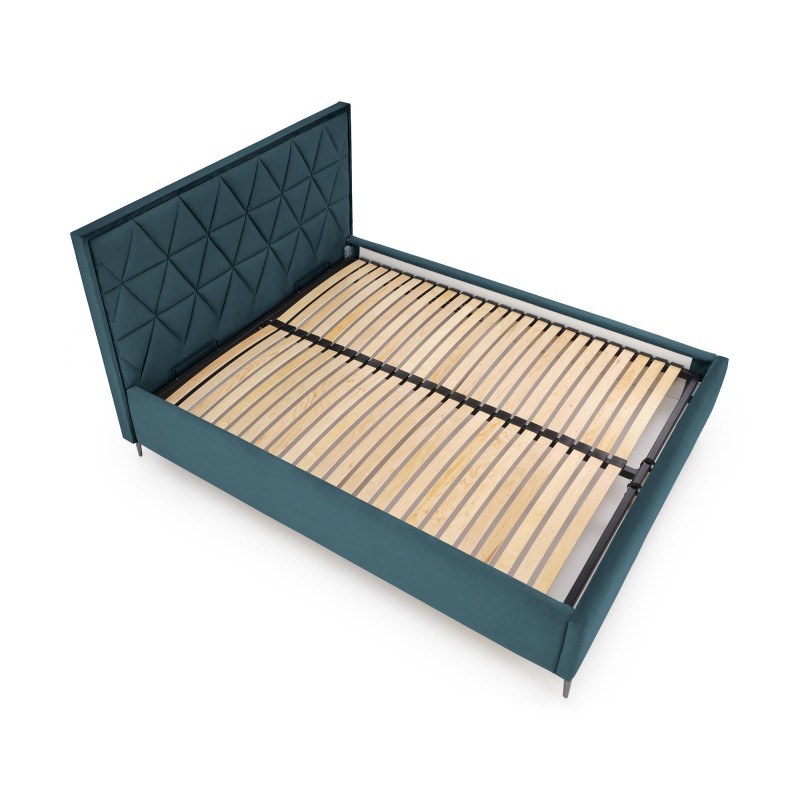 'MODULO W5 Bed 160 - Dark Green Headboard Monolith 37 Fabric' 'MODULO W5 Bed 160 - Dark Green Headboard Monolith 37 Fabric'