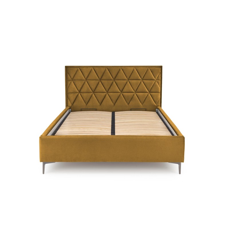'MODULO W5 Bed 160 - Mustard Headboard Upholstery Monolith 48' 'MODULO W5 Bed 160 - Mustard Headboard Upholstery Monolith 48'