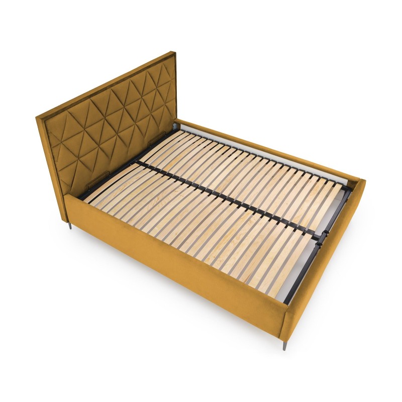 'MODULO W5 Bed 160 - Mustard Headboard Upholstery Monolith 48' 'MODULO W5 Bed 160 - Mustard Headboard Upholstery Monolith 48'