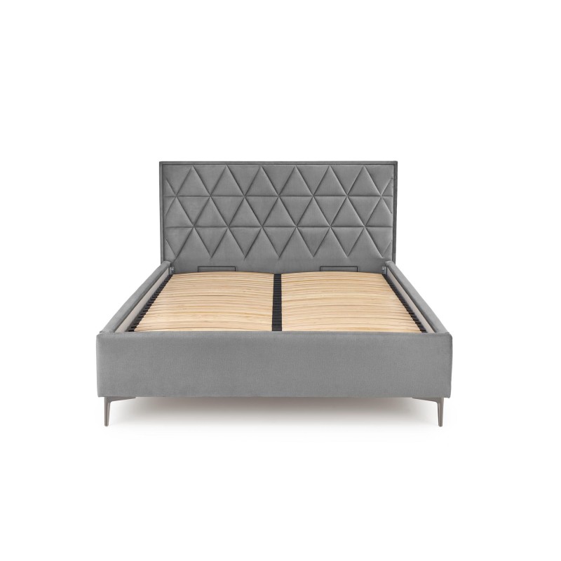 'MODULO W5 Bed 160 - Ash Headboard Upholstered in Monolith 85 Fabric' 'MODULO W5 Bed 160 - Ash Headboard Upholstered in Monolith 85 Fabric'