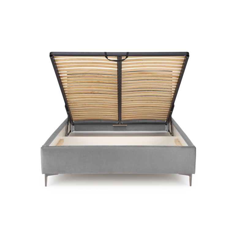 'MODULO W5 Bed 160 - Ash Headboard Upholstered in Monolith 85 Fabric' 'MODULO W5 Bed 160 - Ash Headboard Upholstered in Monolith 85 Fabric'