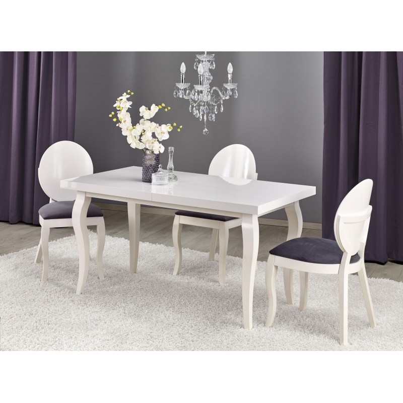 'MOZART 140-180/80 White Table' 'MOZART 140-180/80 White Table'
