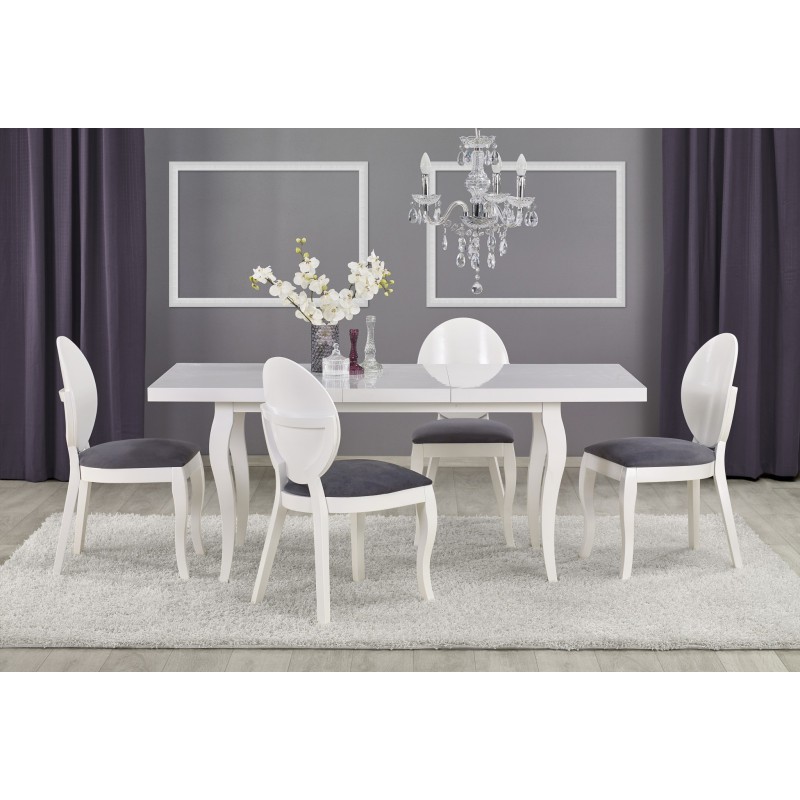 'MOZART 160-240/90 White Table'