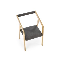 'AZUL 2 Natural Oak Chair / Ash Upholstery' 'AZUL 2 Natural Oak Chair / Ash Upholstery'