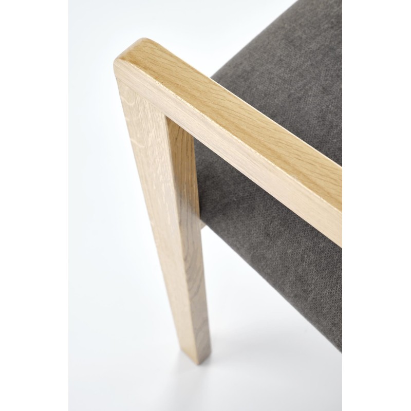 'AZUL 2 Natural Oak Chair / Ash Upholstery' 'AZUL 2 Natural Oak Chair / Ash Upholstery'