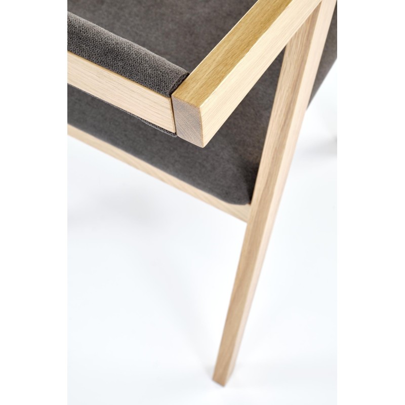 'AZUL 2 Natural Oak Chair / Ash Upholstery' 'AZUL 2 Natural Oak Chair / Ash Upholstery'