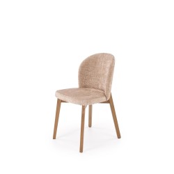 'BASSO Light Walnut Chair / Upholstery: CREMONA 14'