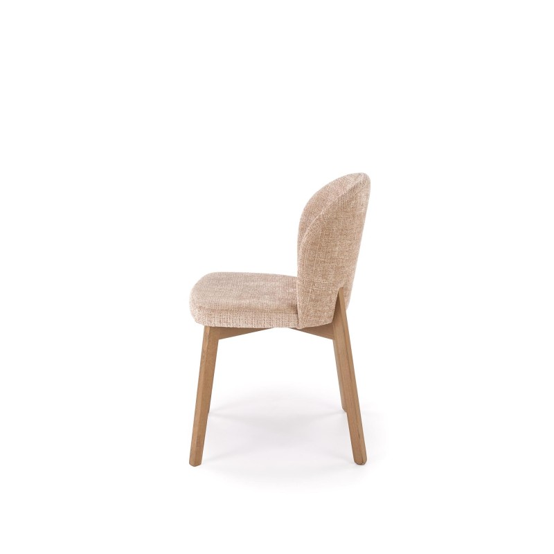 'BASSO Light Walnut Chair / Upholstery: CREMONA 14' 'BASSO Light Walnut Chair / Upholstery: CREMONA 14'
