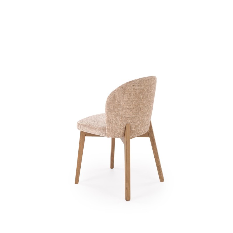 'BASSO Light Walnut Chair / Upholstery: CREMONA 14' 'BASSO Light Walnut Chair / Upholstery: CREMONA 14'