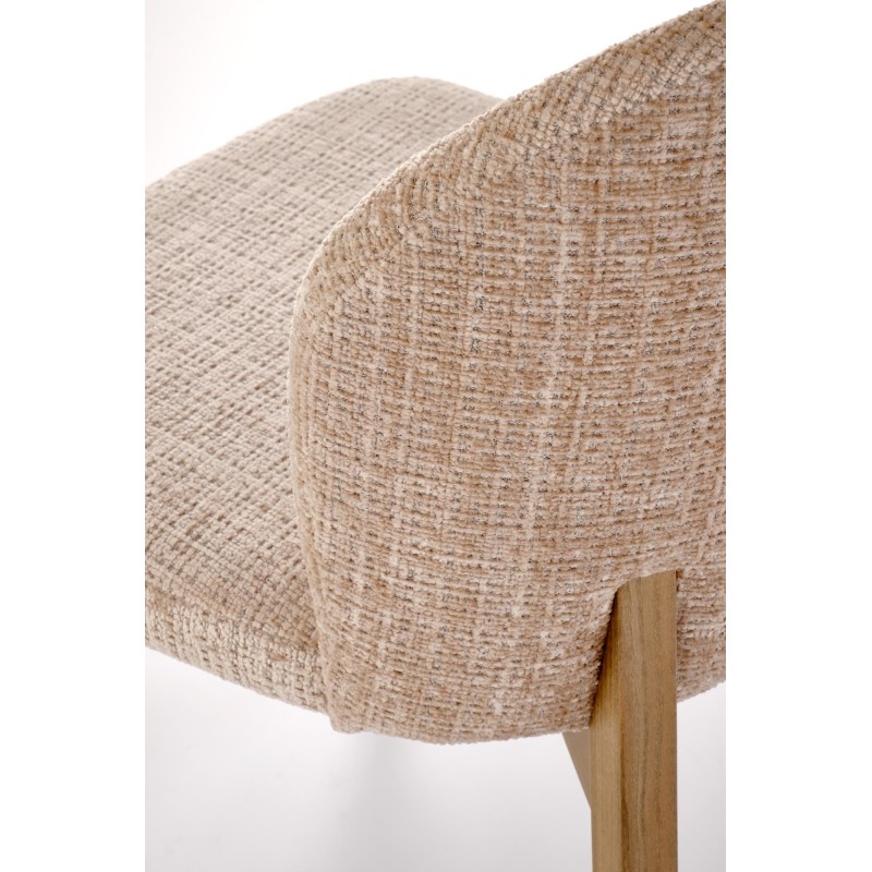 'BASSO Light Walnut Chair / Upholstery: CREMONA 14' 'BASSO Light Walnut Chair / Upholstery: CREMONA 14'