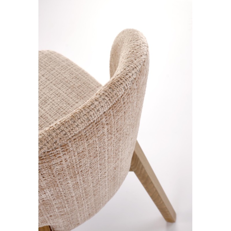'BASSO Light Walnut Chair / Upholstery: CREMONA 14' 'BASSO Light Walnut Chair / Upholstery: CREMONA 14'