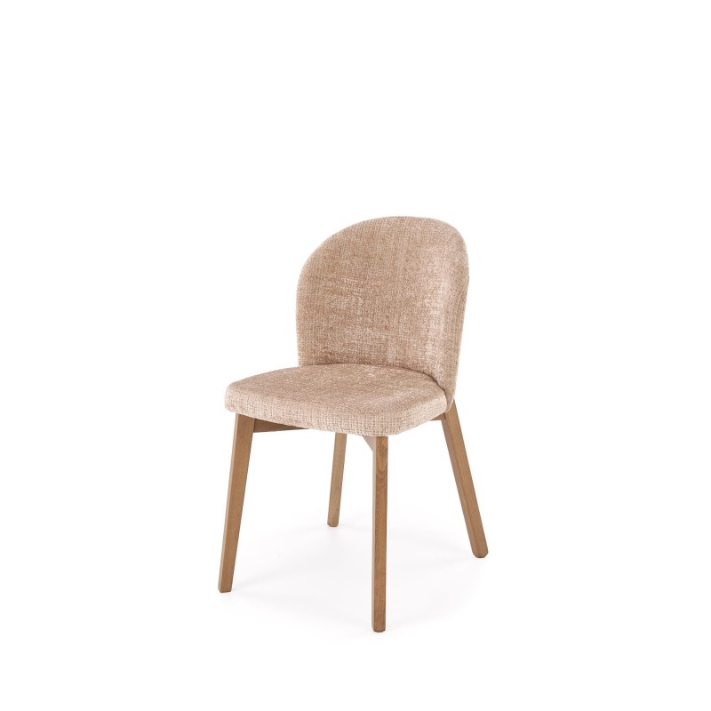 'BASSO Light Walnut Chair / Upholstery: CREMONA 14' 'BASSO Light Walnut Chair / Upholstery: CREMONA 14'