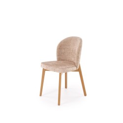 'BASSO Natural Oak Chair / Upholstery: CREMONA 14'
